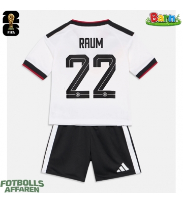 Tyskland David Raum #22 Hemmaställ Barn VM 2026 Kortärmad (+ Korta byxor)
